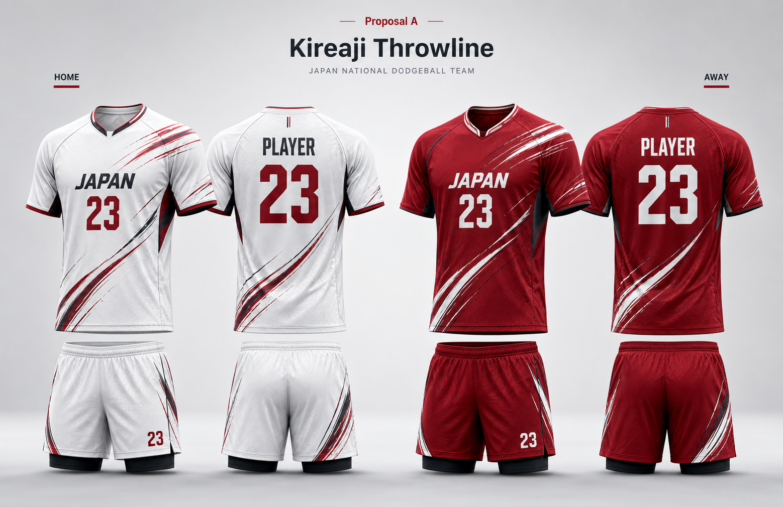 Proposal A Kireaji Throwline Japan dodgeball uniform design